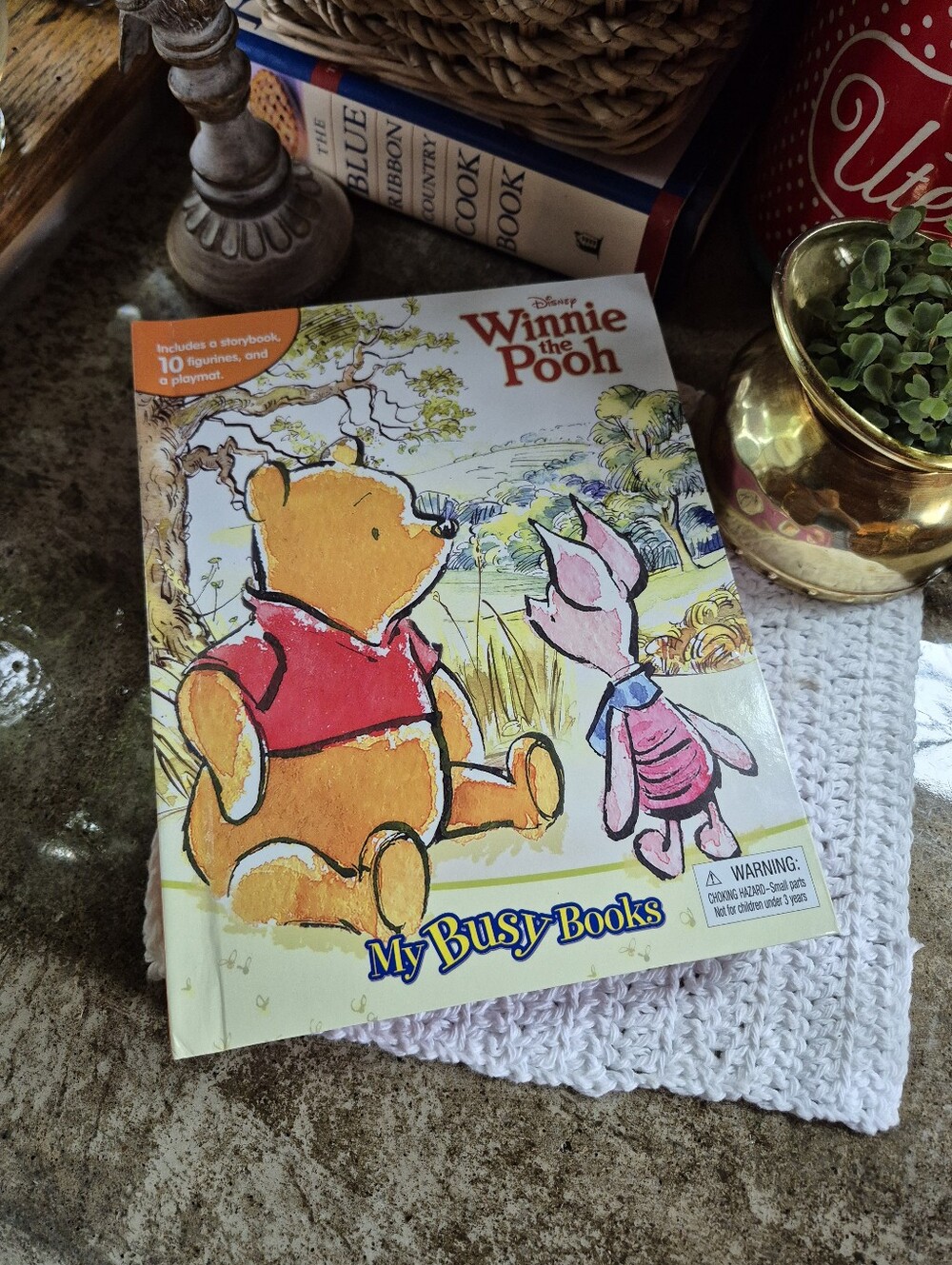 Winnie The Pooh Busy Book Playset With Mat And Figures Set